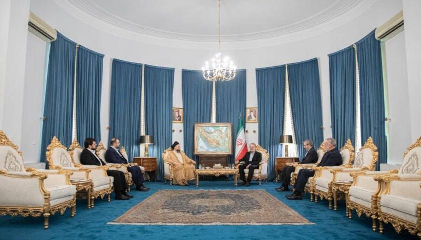 کۆبوونەوەی سەید عەمار حەکیم و لاریجانی لە تاران