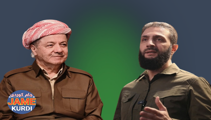 مەسعود بارزانی و ئەحمەد شەرع بەتەلەفۆن قسەیان كرد