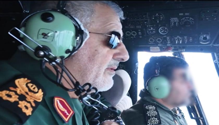 سوپای پاسداران مەشقی کۆنتڕۆڵی زیرەکی گەرووی هورمز ئەنجام دەدات