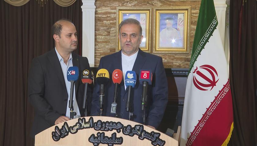 سەرکونسوڵی ئێران لە سلێمانی: ئەمریکاو ئیسرائیل لە هەر شوێنێکی ناوچەکە بن دەبنە ئامانجی ڕەوا