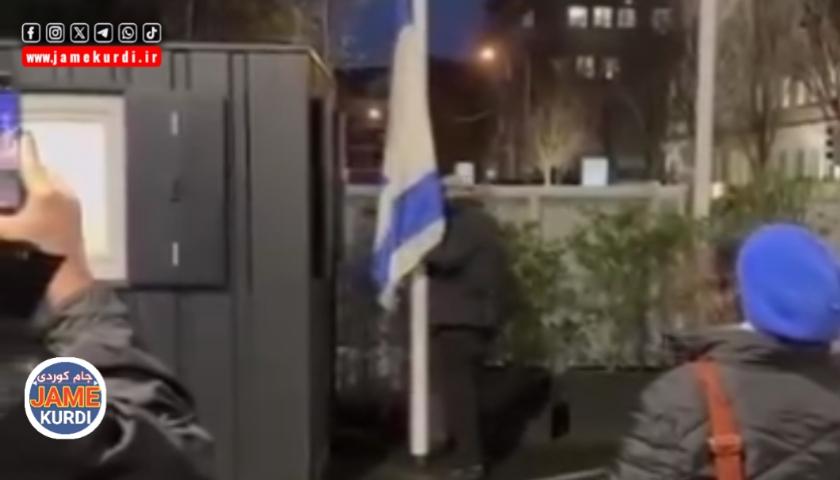 ​ئایرلەندا ئاڵای ئیسرائیلی لە وڵاتەکەی هێنایە خوارەوەو کونسوڵەکەیانی دەرکرد