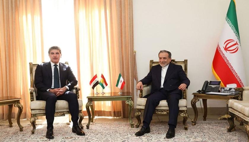 گفتوگۆی عێراقچی و بارزانی لەسەر ئاسایشی سنوور و دۆخی ناوچەکە