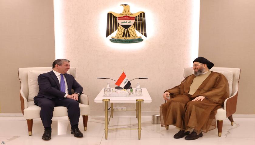 تاکید عمار حکیم بر لزوم حل و فصل مسائل معوقه بین بغداد و دولت اقلیم کردستان 