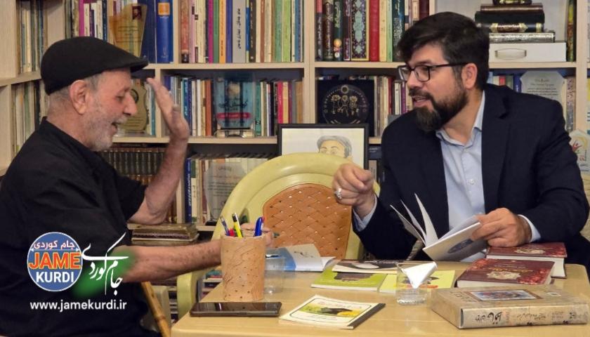 نوێنەرایەتی ناوەندی کلتوری ئێران سەردانی شاعیری ناودار لەتیف هەڵمەت دەکات