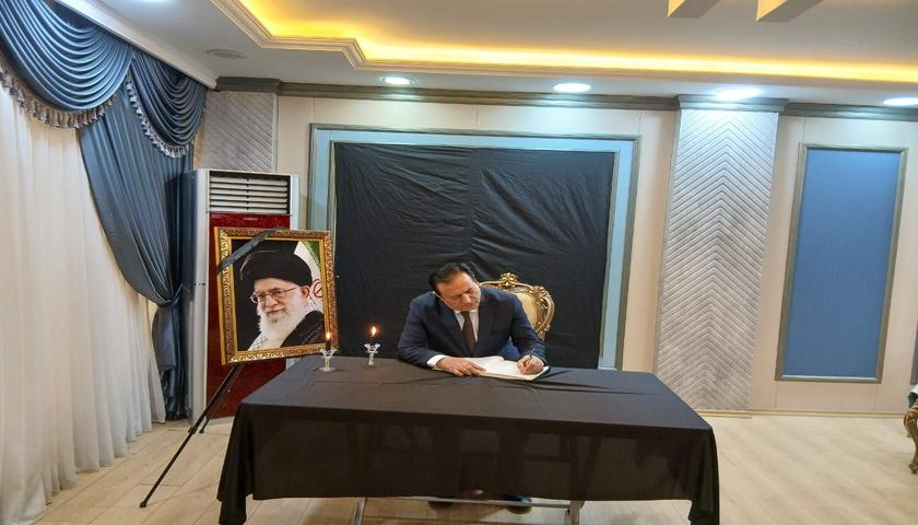 حضور ریباز برکوتی مسئول شاخە اربیل اتحادیه میهنی و هیئت همراه 