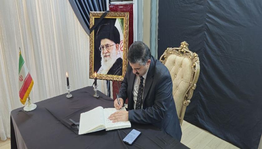 حضور شیخ مزاحم الحویت فعال سیاسی- اجتماعی عراقی، در سرکنسولگری ایران 