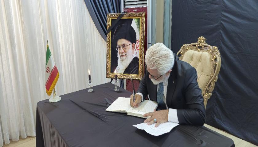 حضور شعلان حیدر عضو ارشد حزب ترکمان ایلی اقلیم کردستان عراق و‌ ه‍یئت همراه، در سرکنسولگری ایران در اربیل