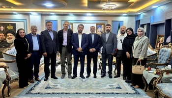 دیدار رئیس هیات مدیره بانک اقتصاد نوين با سرکنسول ایران در اربیل