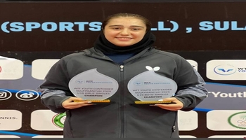 کسب دومین طلای دختر تنیس باز کرمانشاهی در کانتندر جوانان سلیمانیه