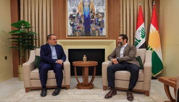 دیدار و گفتگوی سرکنسول ایران در اربیل با قباد طالبانی 