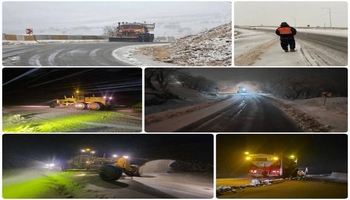 برف‌روبی بیش از ۷۵۰۰ کیلومتر باند در محورهای کرمانشاه/ همه راه‌ها باز است