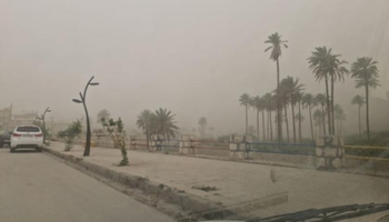 قصرشیرین در مه و رطوبت ۹۲ درصدی فرو رفت