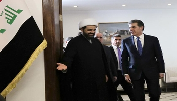 «نچیروان بارزانی» و «قیس الخزعلی» وضعیت سیاسی عراق و آخرین اتفاقات منطقه را بررسی کردند